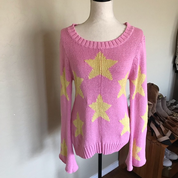 Wildfox White Label Pink Starry Eyed Sweater - Picture 3 of 5